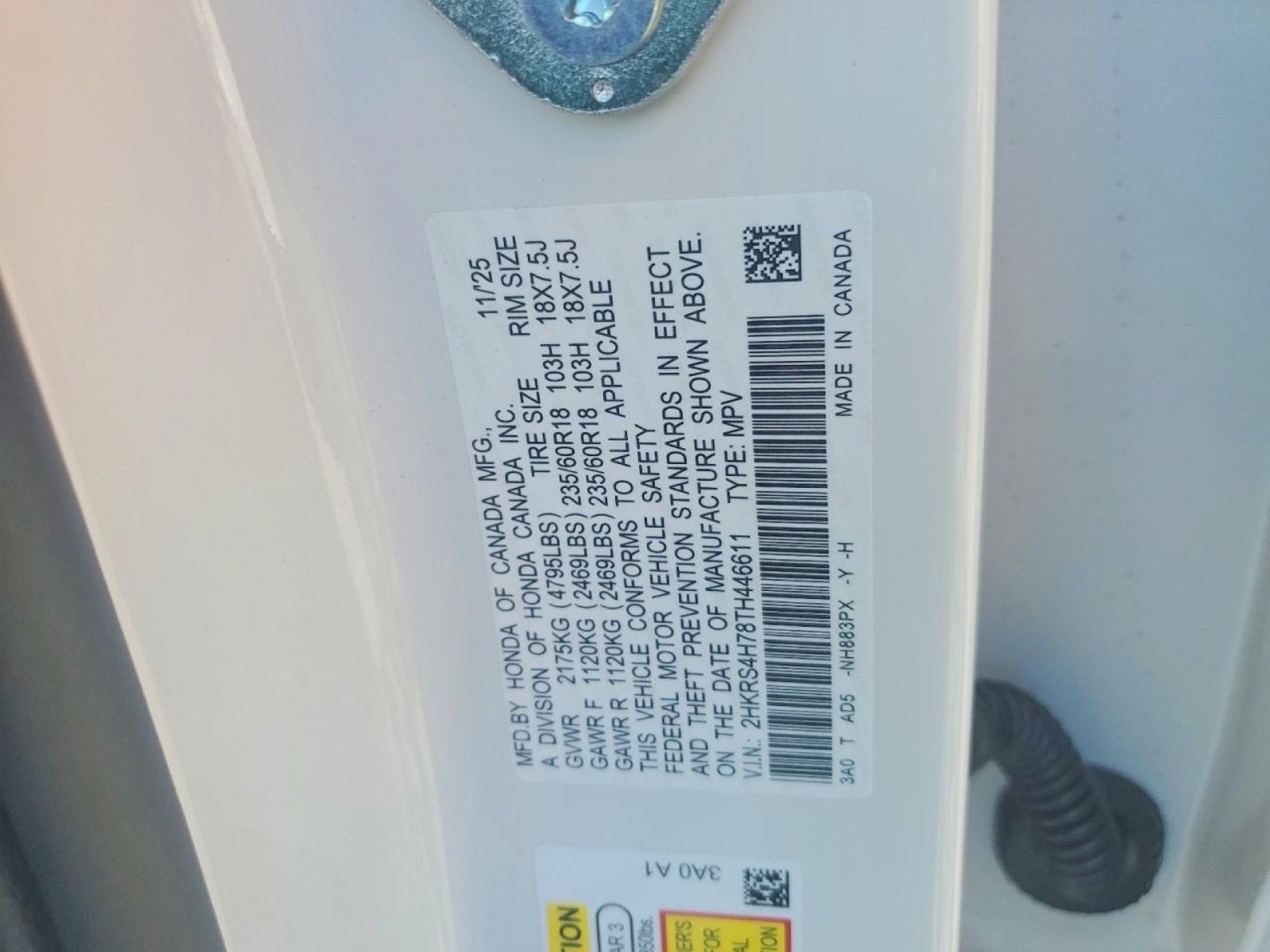 Additional photograph of 2026 Honda CR-V EX-L